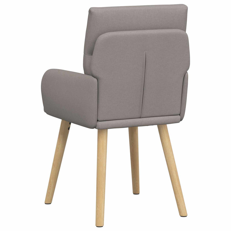 Eettafelstoelen 2 pcs Stof Taupe 60 x 56 x 96 cm