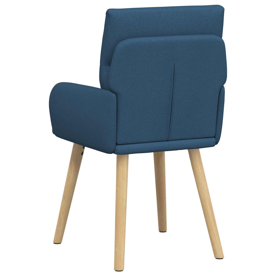Eettafelstoelen 2 pcs Stof Blauw 60 x 56 x 96 cm