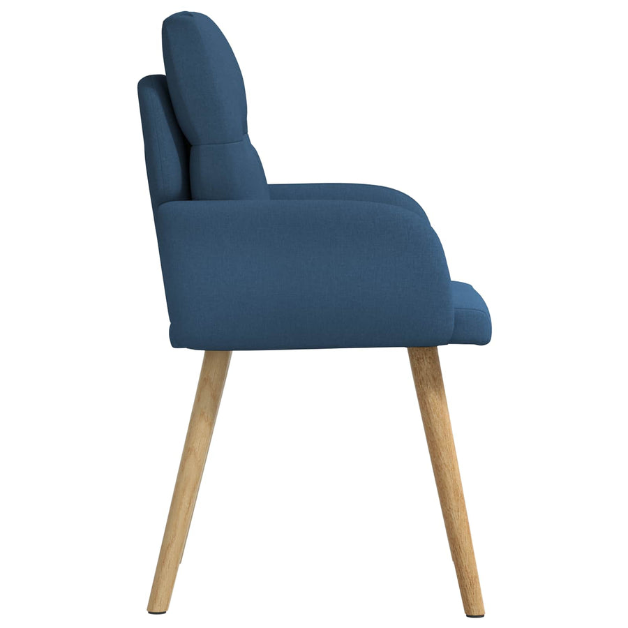 Eettafelstoelen 2 pcs Stof Blauw 60 x 56 x 96 cm