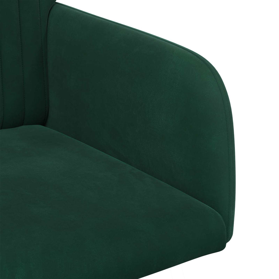 Eettafelstoelen 2 pcs fluweel Donkergroen 55 x 50 x 84 cm