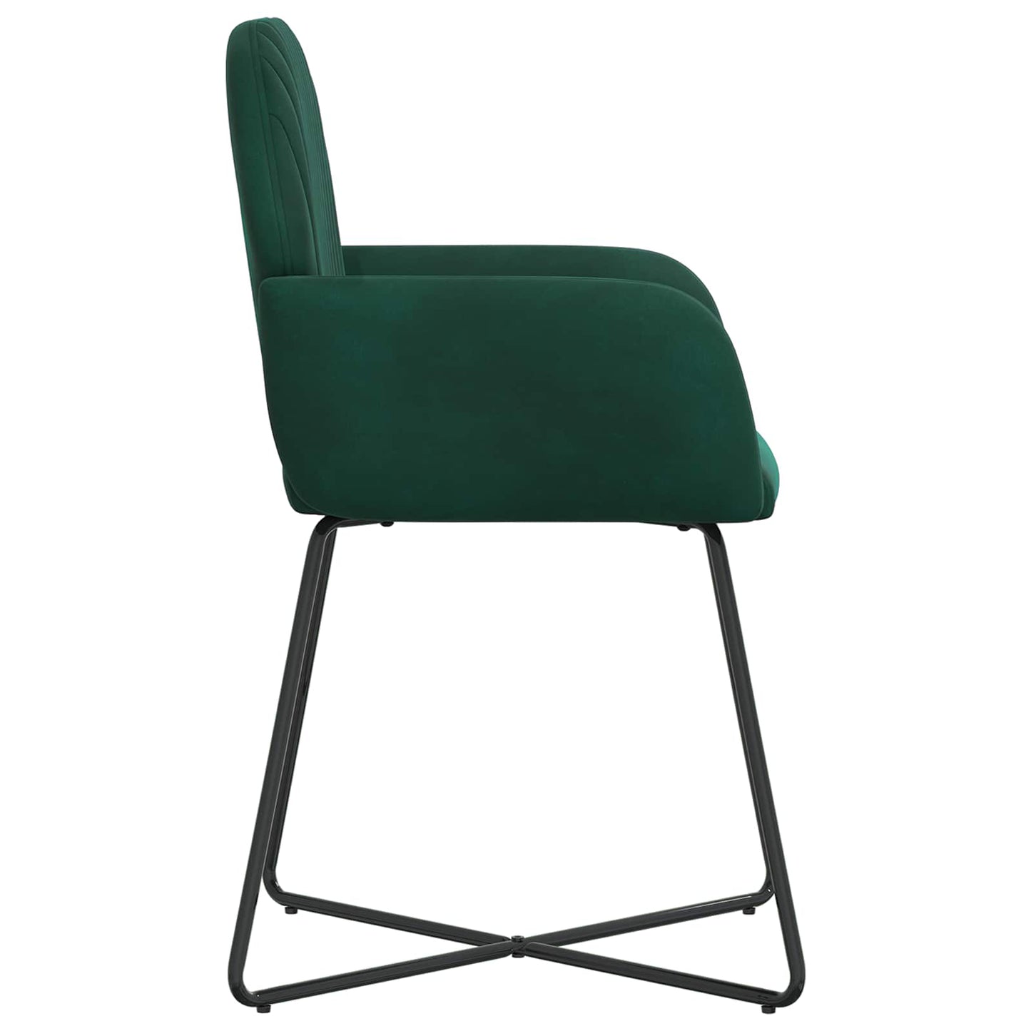 Eettafelstoelen 2 pcs fluweel Donkergroen 55 x 50 x 84 cm