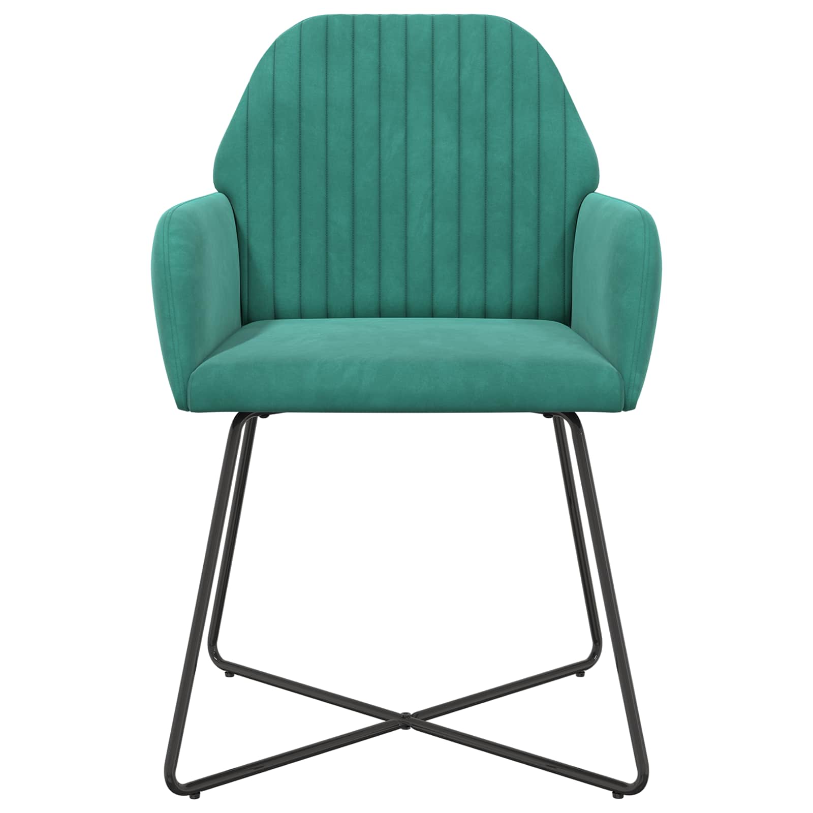 Eettafelstoelen 2 pcs fluweel Turquoise 55 x 50 x 84 cm