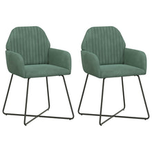 Eettafelstoelen 2 pcs fluweel Zeegroen 55 x 50 x 84 cm