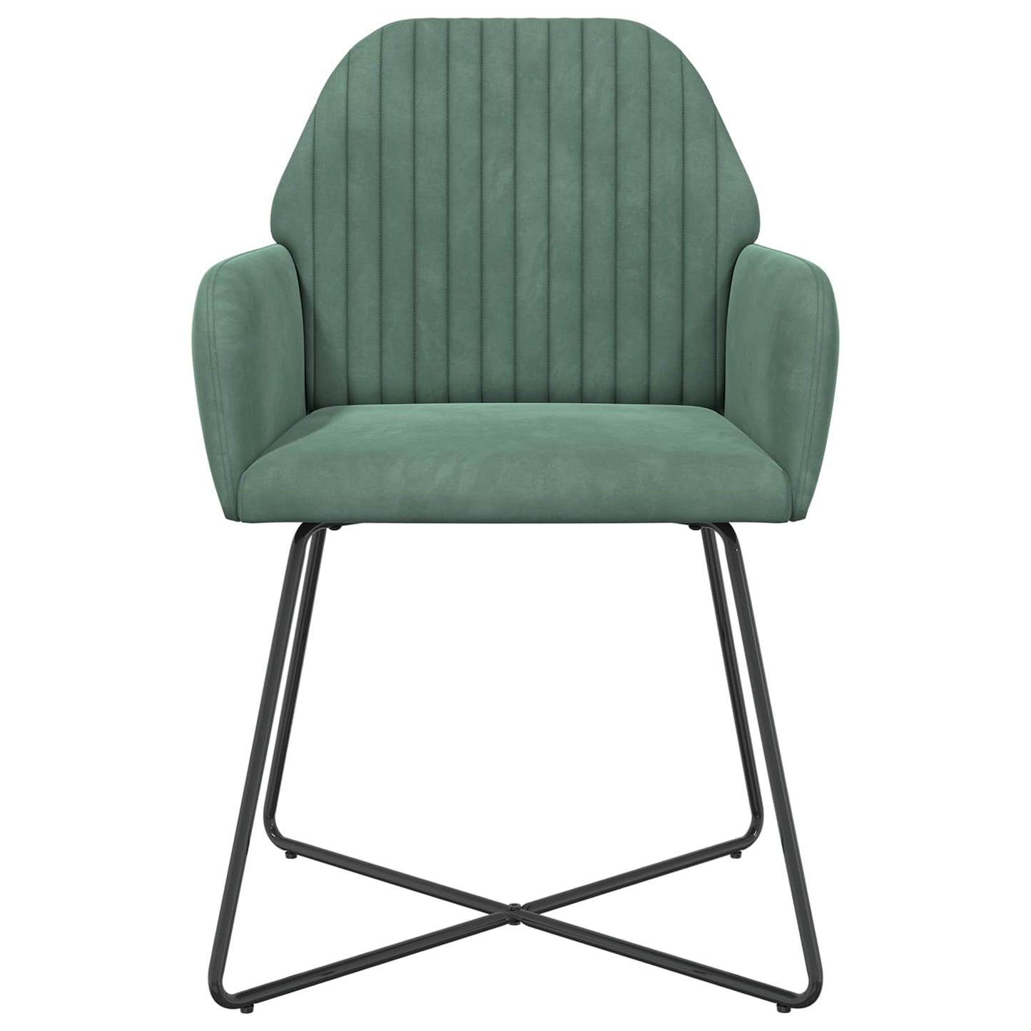 Eettafelstoelen 2 pcs fluweel Zeegroen 55 x 50 x 84 cm