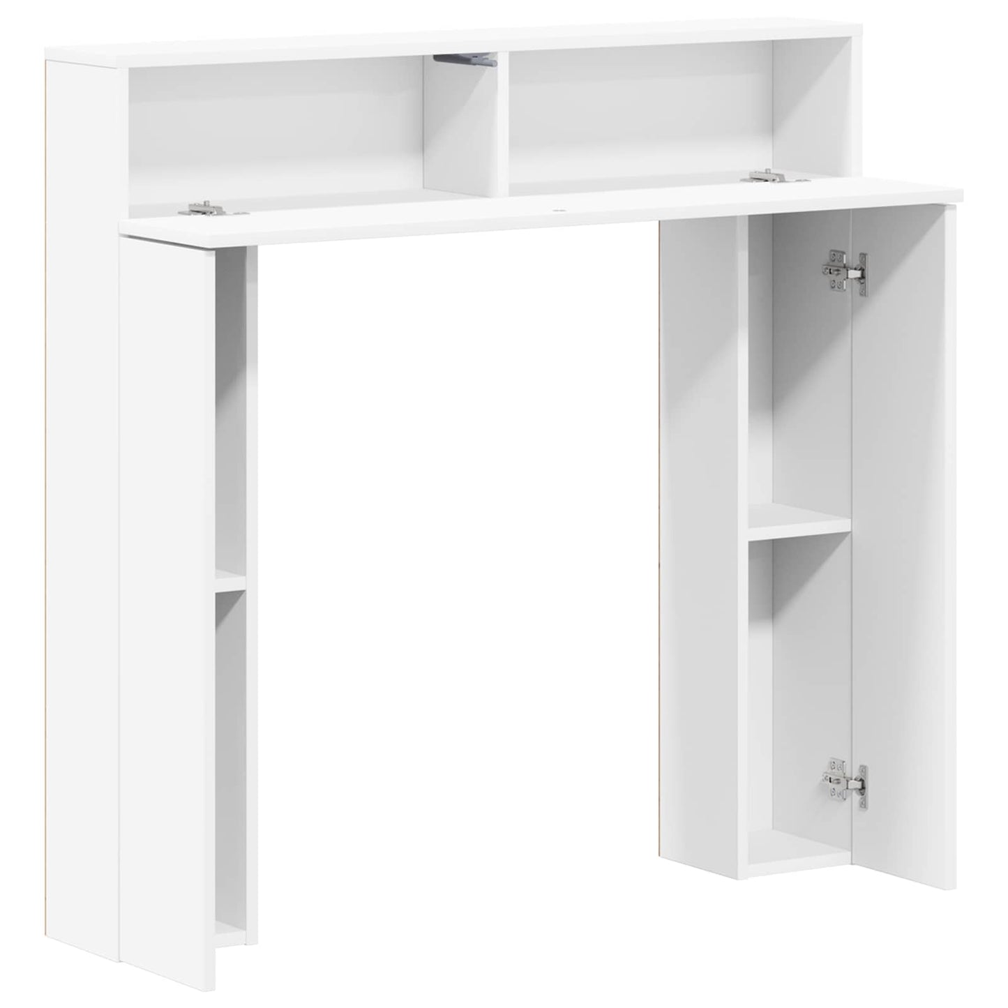 Haardomlijsting Wit 102 x 18 x 100,5 cm Bewerkt hout