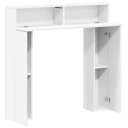 Haardomlijsting Wit 102 x 18 x 100,5 cm Bewerkt hout