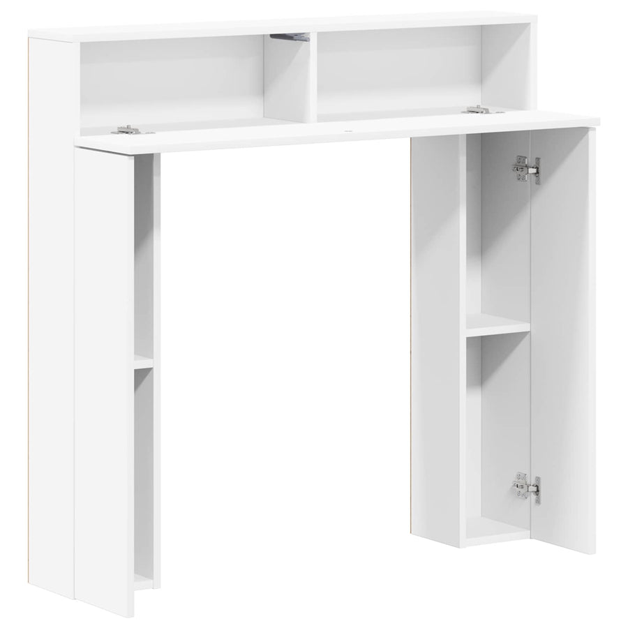 Haardomlijsting Wit 102 x 18 x 100,5 cm Bewerkt hout