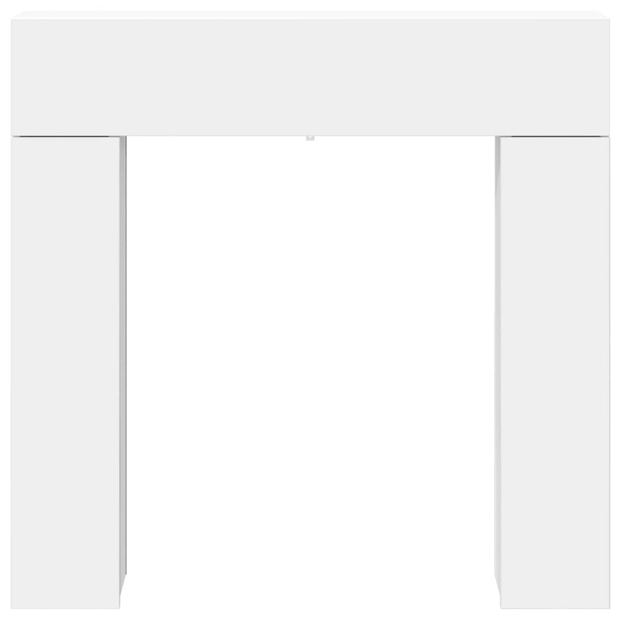 Haardomlijsting Wit 102 x 18 x 100,5 cm Bewerkt hout