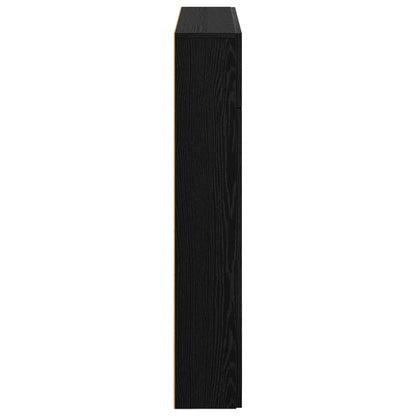 Haardomlijsting Zwart eiken 102 x 18 x 100,5 cm Bewerkt hout