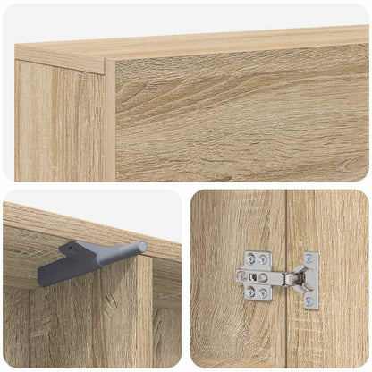 Haardomlijsting Sonoma Eiken 102 x 18 x 100,5 cm Bewerkt hout