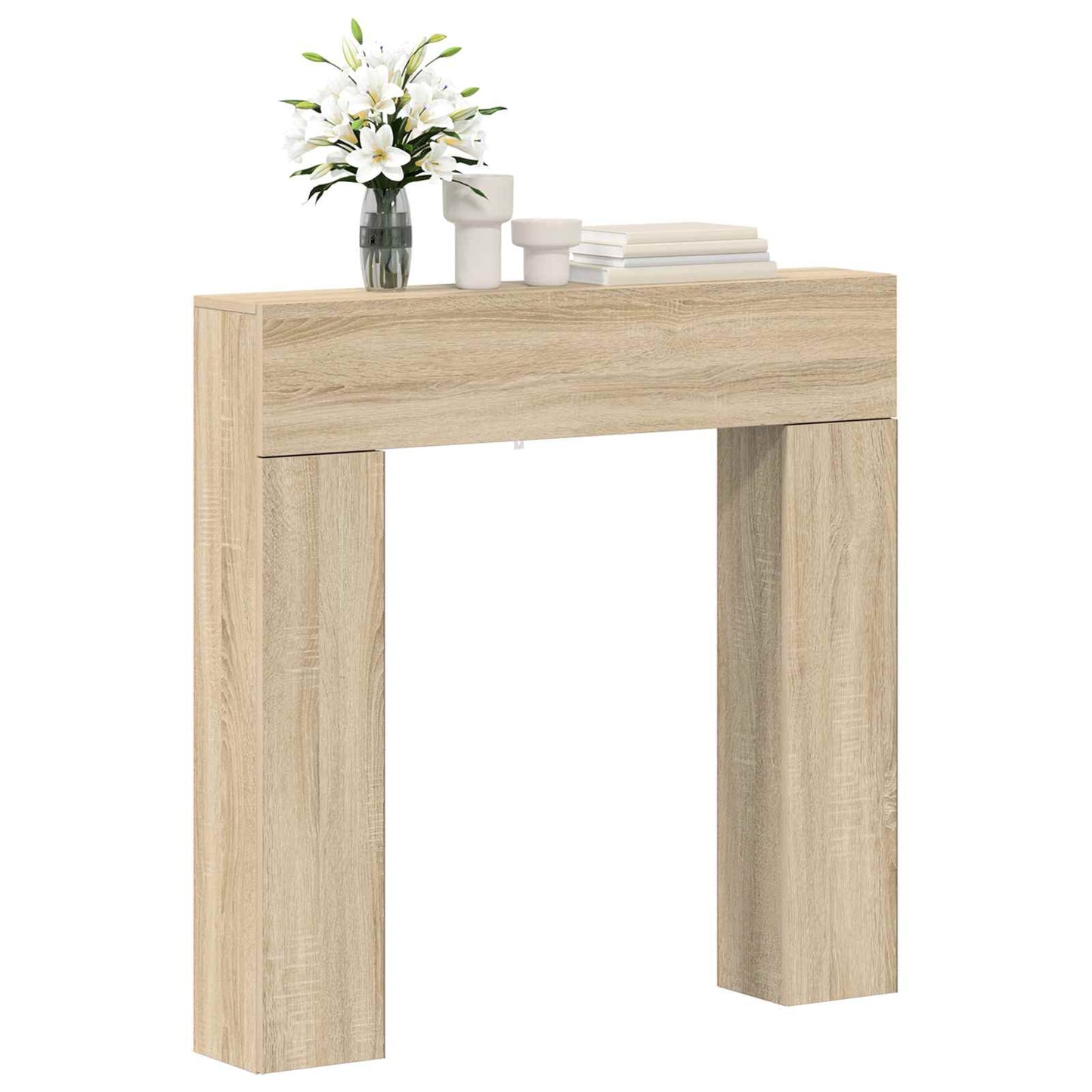 Haardomlijsting Sonoma Eiken 102 x 18 x 100,5 cm Bewerkt hout