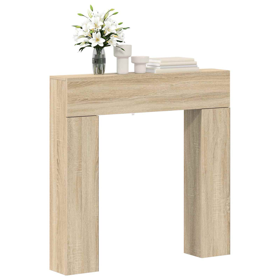 Haardomlijsting Sonoma Eiken 102 x 18 x 100,5 cm Bewerkt hout