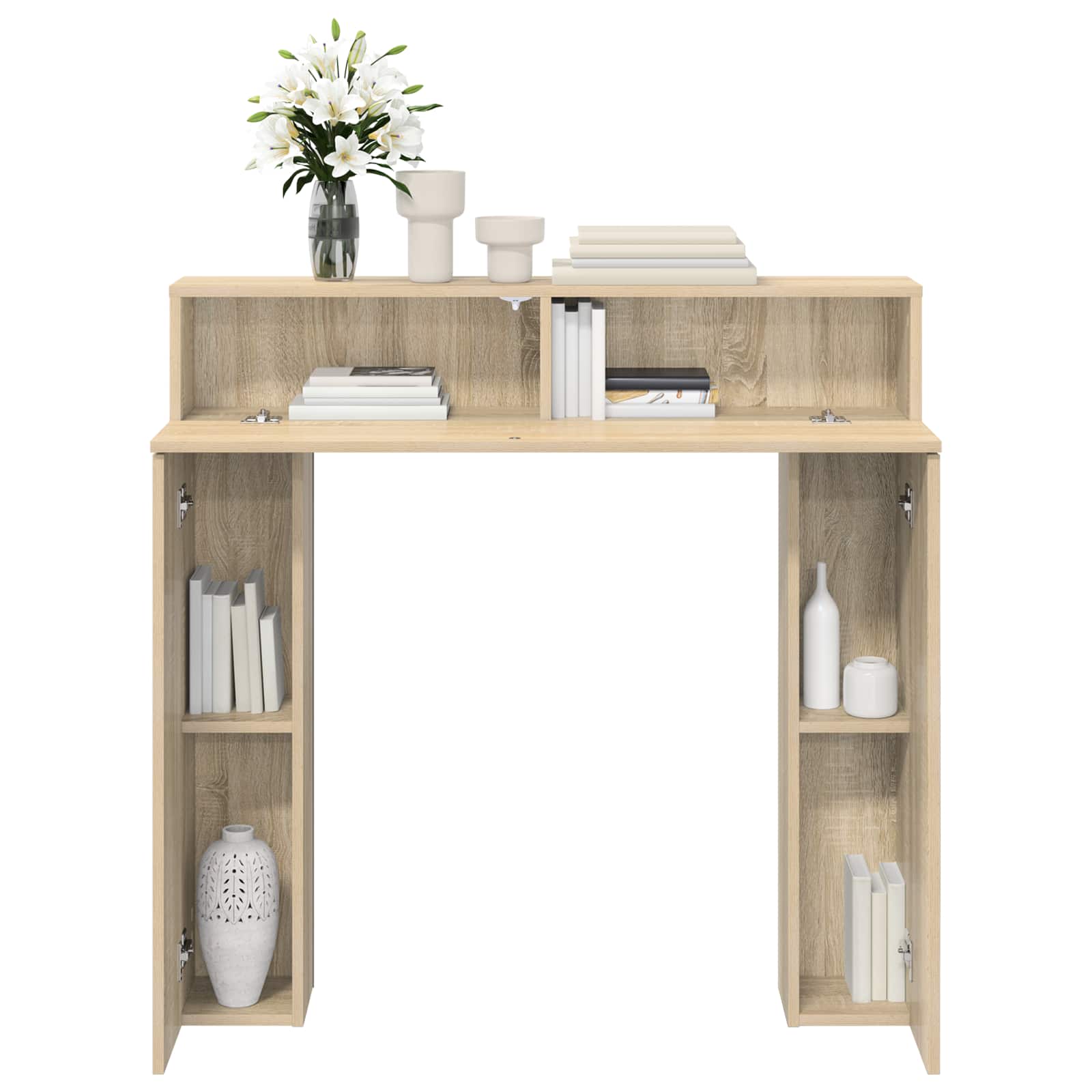 Haardomlijsting Sonoma Eiken 102 x 18 x 100,5 cm Bewerkt hout