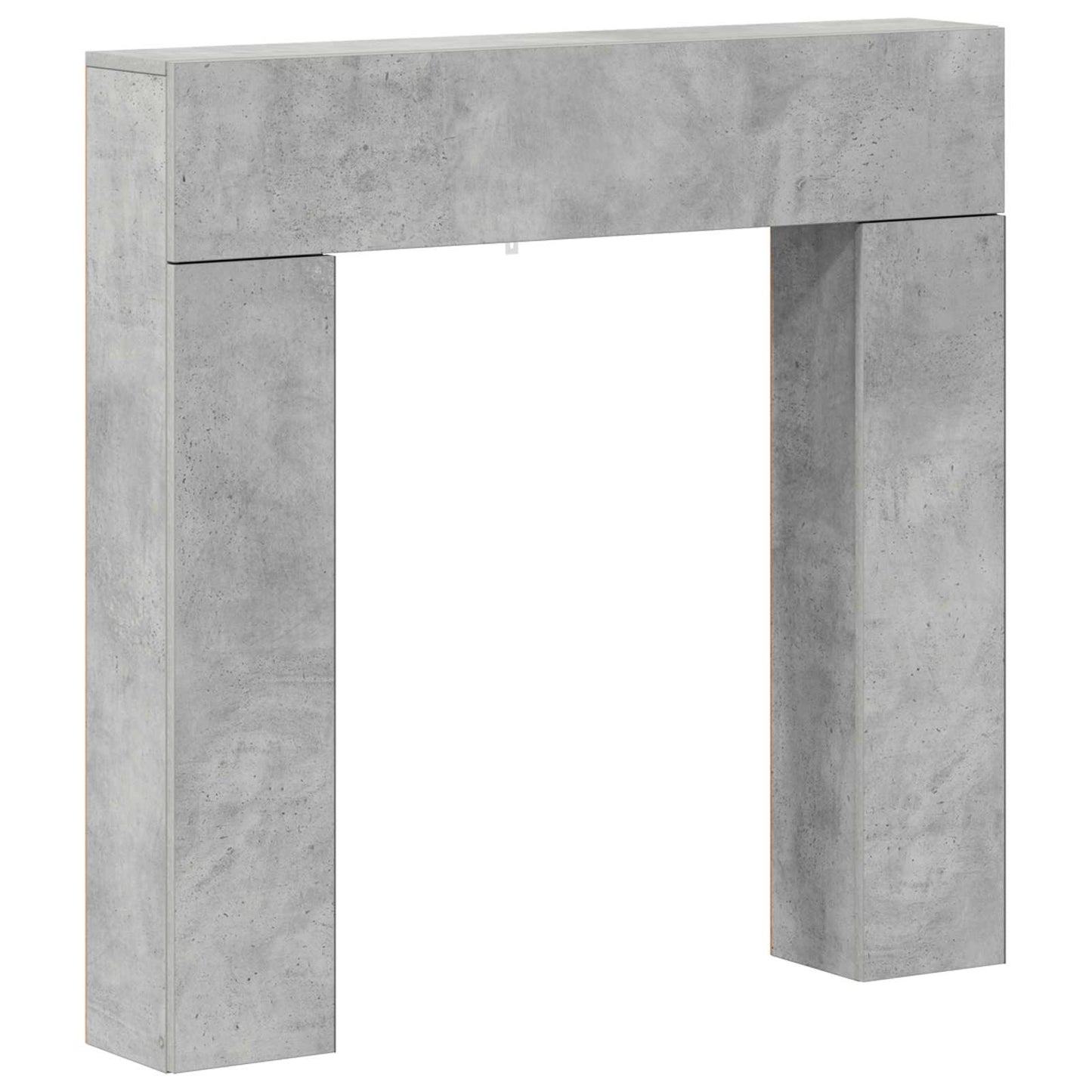 Haardomlijsting Betongrijs 102 x 18 x 100,5 cm Bewerkt hout