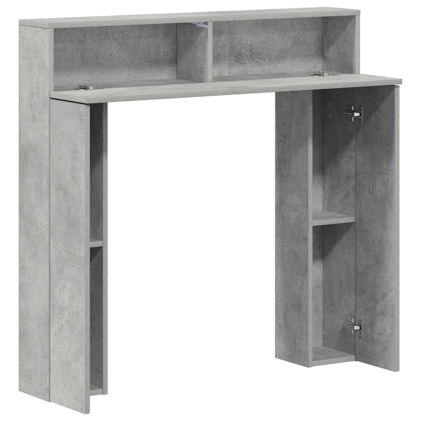 Haardomlijsting Betongrijs 102 x 18 x 100,5 cm Bewerkt hout