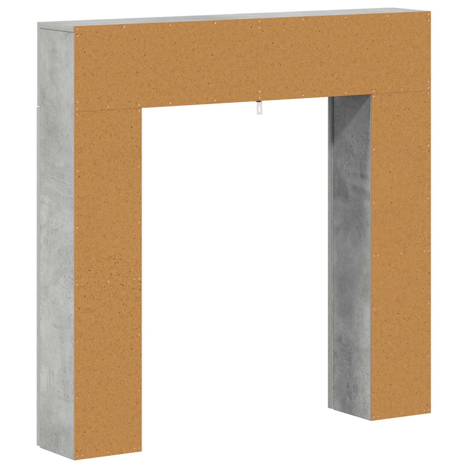 Haardomlijsting Betongrijs 102 x 18 x 100,5 cm Bewerkt hout