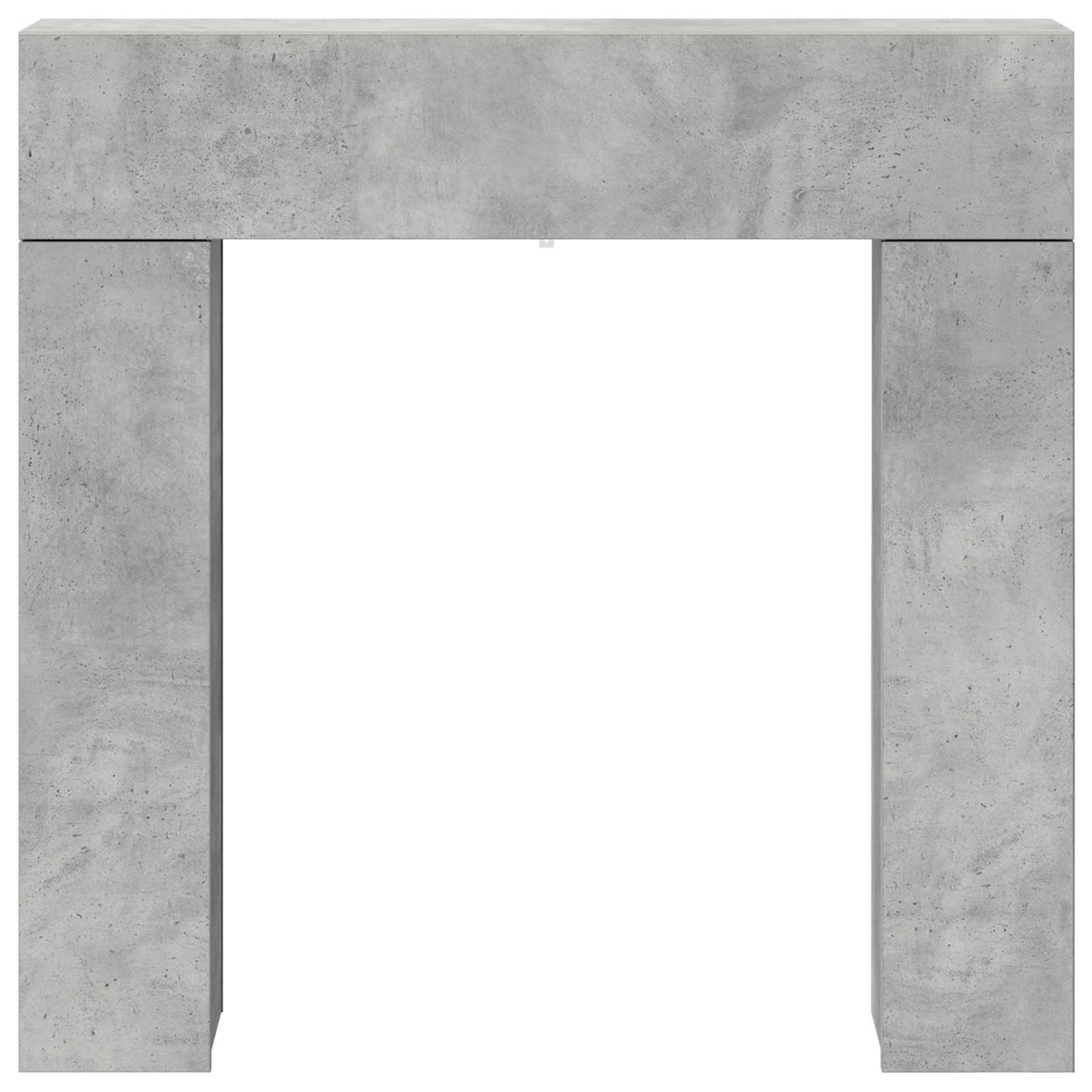 Haardomlijsting Betongrijs 102 x 18 x 100,5 cm Bewerkt hout
