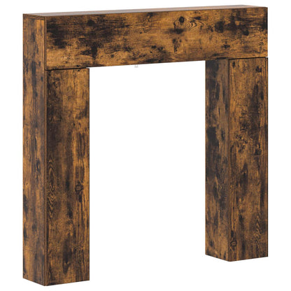 Haardomlijsting Gerookt eiken 102 x 18 x 100,5 cm Bewerkt hout