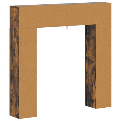Haardomlijsting Gerookt eiken 102 x 18 x 100,5 cm Bewerkt hout