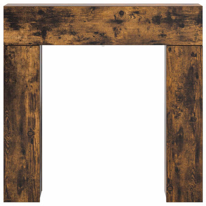 Haardomlijsting Gerookt eiken 102 x 18 x 100,5 cm Bewerkt hout