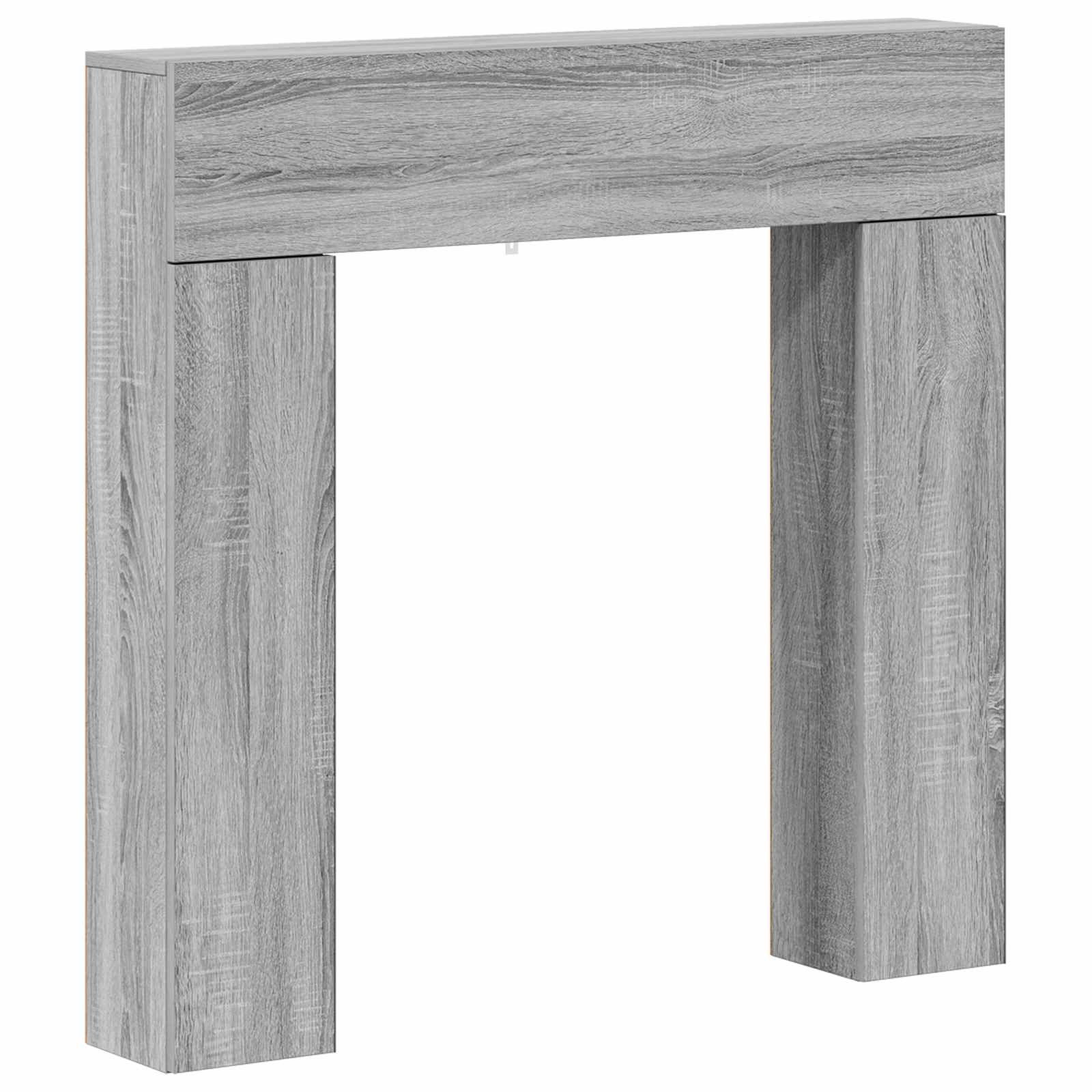 Haardomlijsting Grijs Sonoma 102 x 18 x 100,5 cm Bewerkt hout