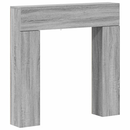 Haardomlijsting Grijs Sonoma 102 x 18 x 100,5 cm Bewerkt hout