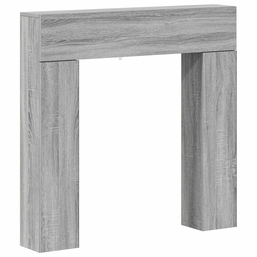 Haardomlijsting Grijs Sonoma 102 x 18 x 100,5 cm Bewerkt hout
