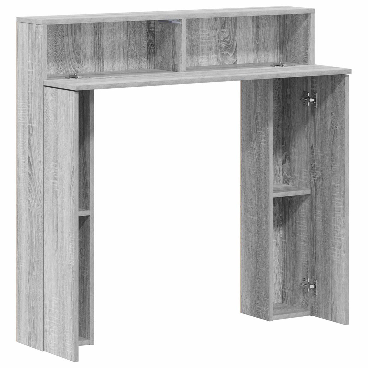 Haardomlijsting Grijs Sonoma 102 x 18 x 100,5 cm Bewerkt hout