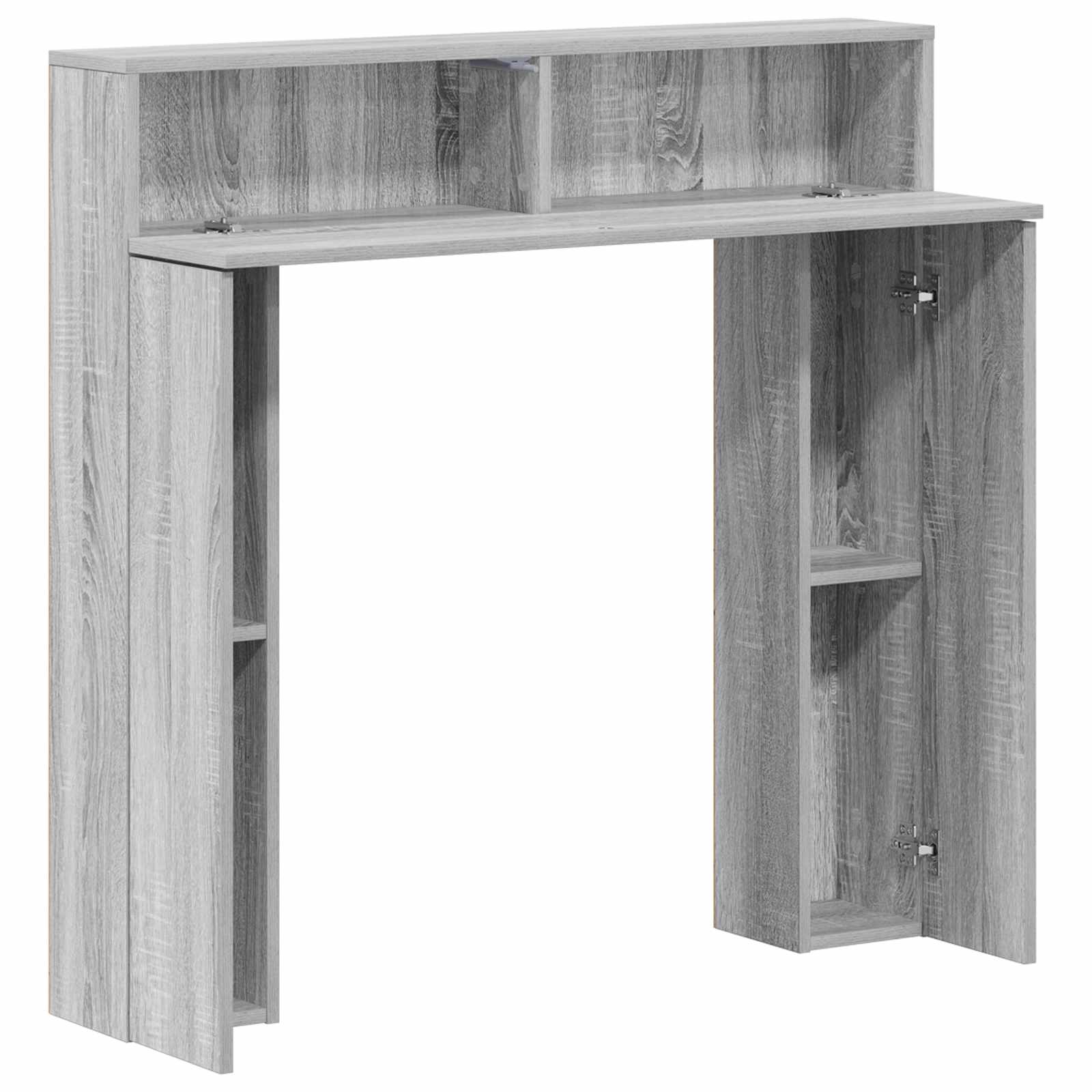 Haardomlijsting Grijs Sonoma 102 x 18 x 100,5 cm Bewerkt hout