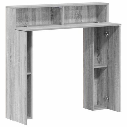 Haardomlijsting Grijs Sonoma 102 x 18 x 100,5 cm Bewerkt hout