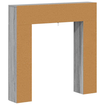 Haardomlijsting Grijs Sonoma 102 x 18 x 100,5 cm Bewerkt hout