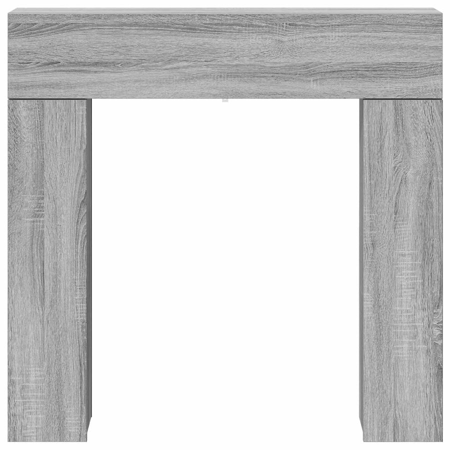 Haardomlijsting Grijs Sonoma 102 x 18 x 100,5 cm Bewerkt hout