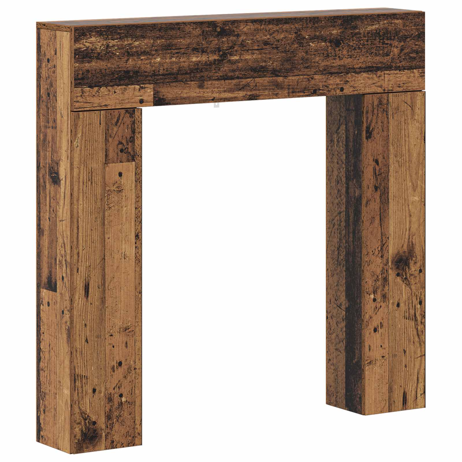 Haardomlijsting Oud hout 102 x 18 x 100,5 cm Bewerkt hout