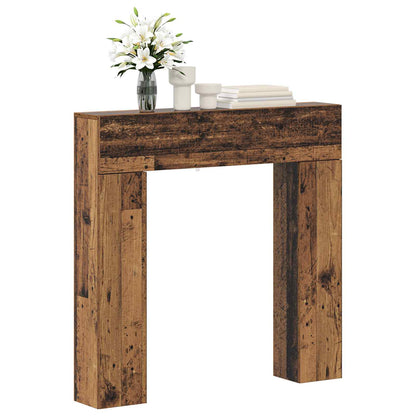 Haardomlijsting Oud hout 102 x 18 x 100,5 cm Bewerkt hout