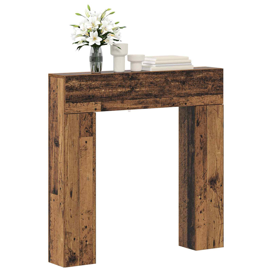 Haardomlijsting Oud hout 102 x 18 x 100,5 cm Bewerkt hout