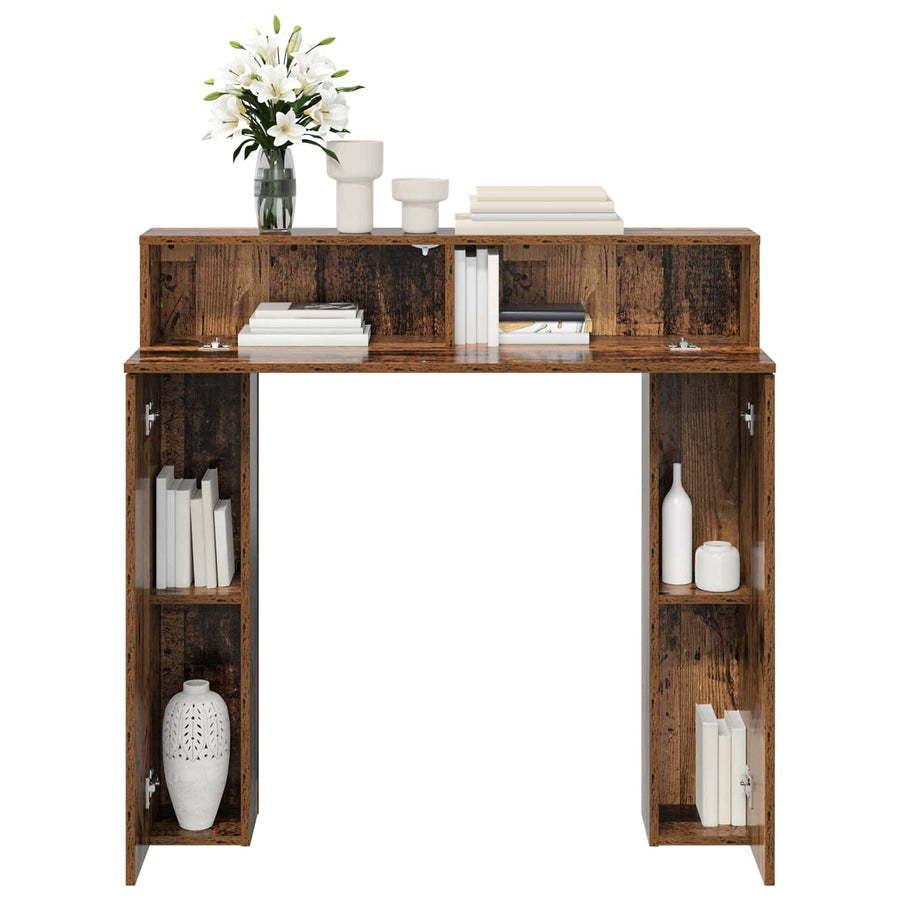 Haardomlijsting Oud hout 102 x 18 x 100,5 cm Bewerkt hout