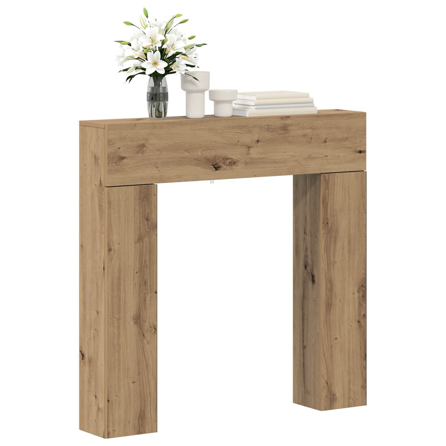 Haardomlijsting Artisanaal eiken 102 x 18 x 100,5 cm