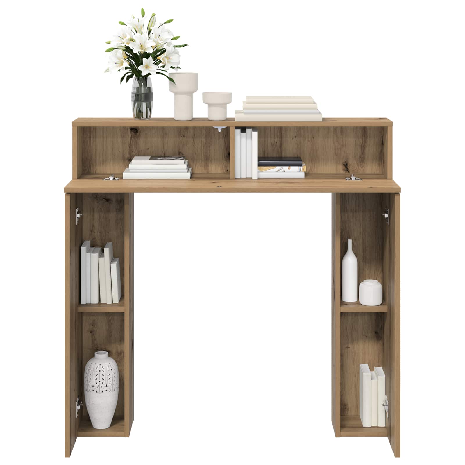 Haardomlijsting Artisanaal eiken 102 x 18 x 100,5 cm