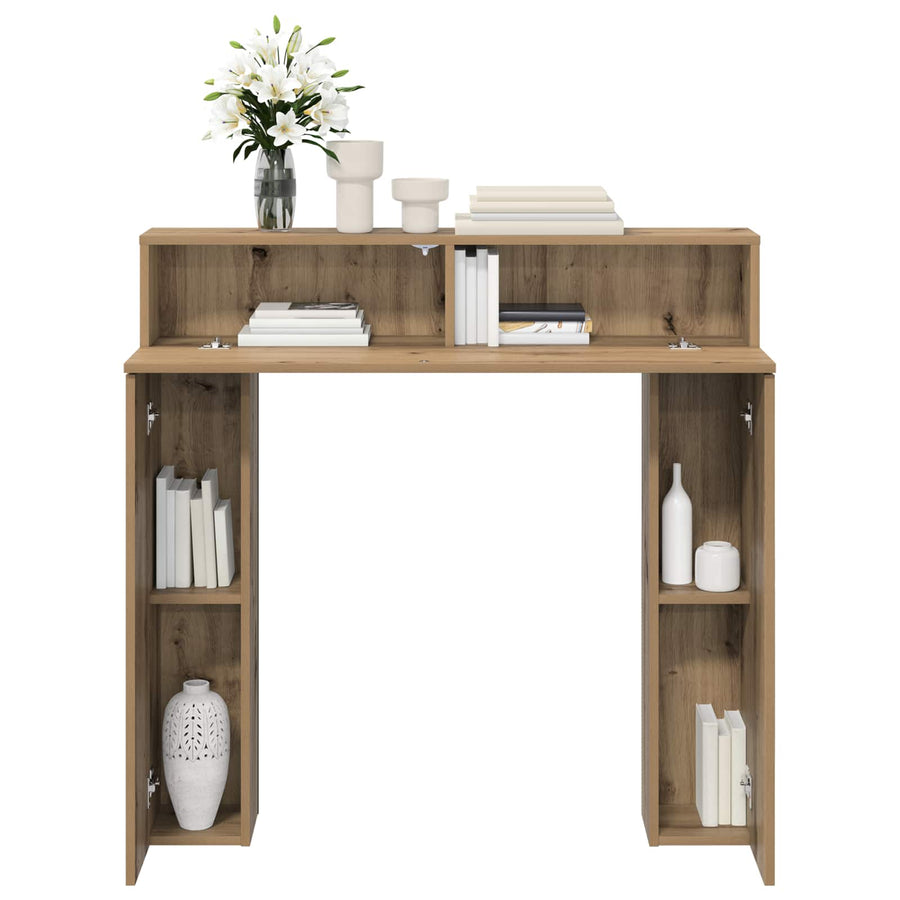Haardomlijsting Artisanaal eiken 102 x 18 x 100,5 cm