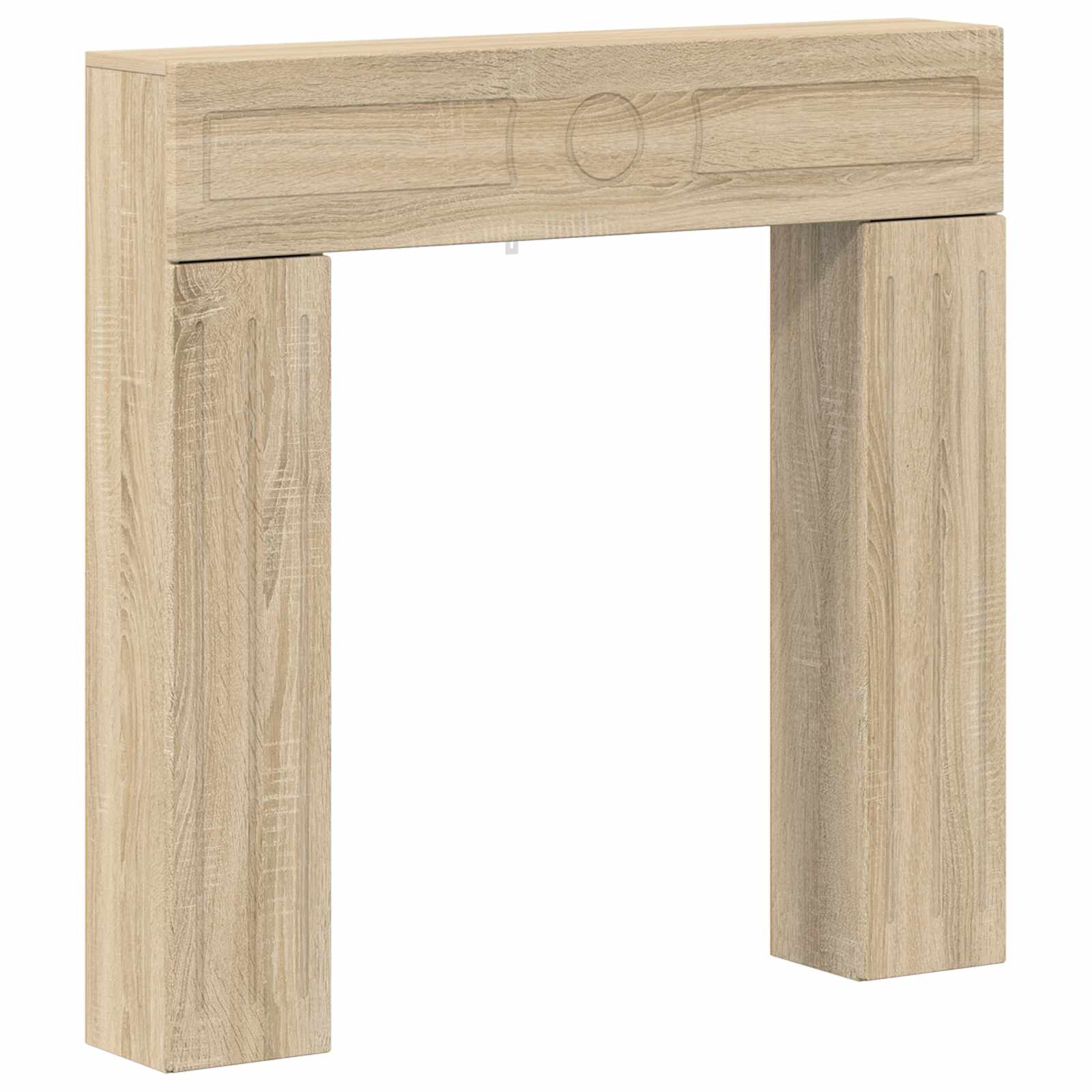 Haardomlijsting Sonoma Eiken 102 x 18 x 100,5 cm Bewerkt hout