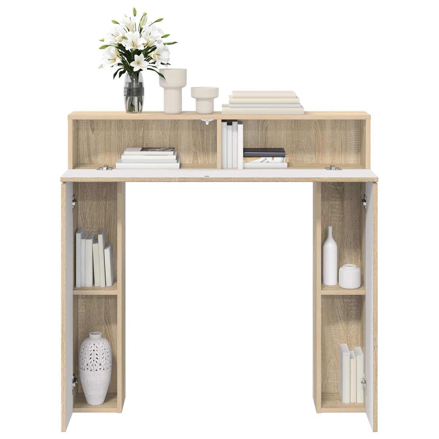 Haardomlijsting Sonoma Eiken 102 x 18 x 100,5 cm Bewerkt hout