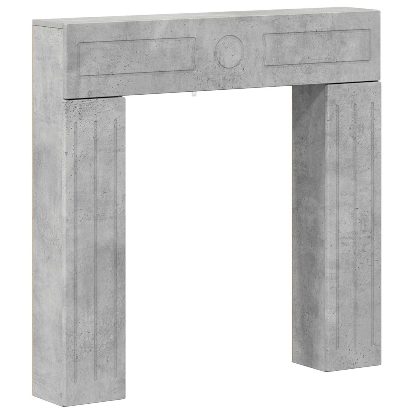 Haardomlijsting Betongrijs 102 x 18 x 100,5 cm Bewerkt hout