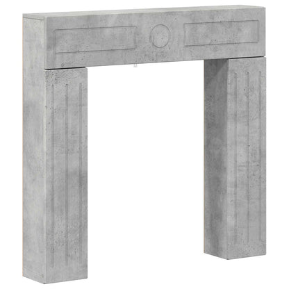 Haardomlijsting Betongrijs 102 x 18 x 100,5 cm Bewerkt hout