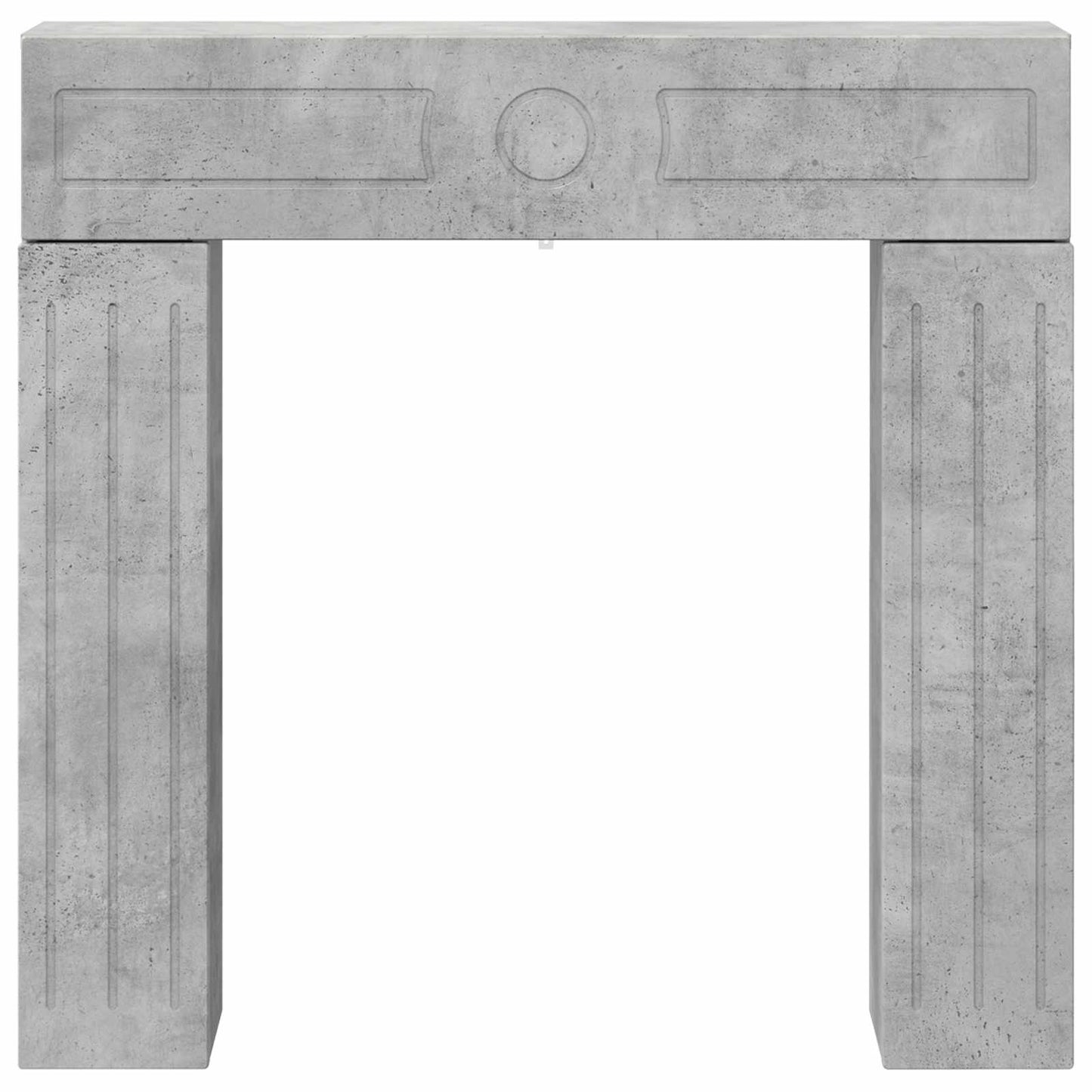 Haardomlijsting Betongrijs 102 x 18 x 100,5 cm Bewerkt hout