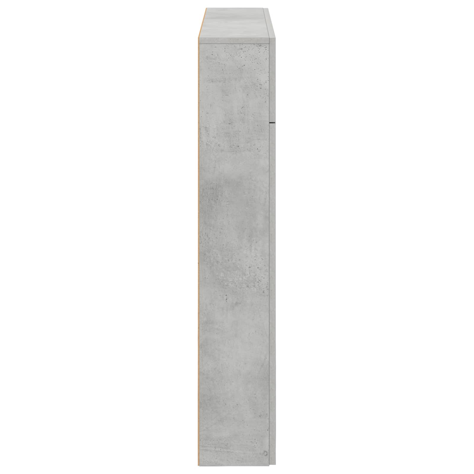 Haardomlijsting Betongrijs 102 x 18 x 100,5 cm Bewerkt hout