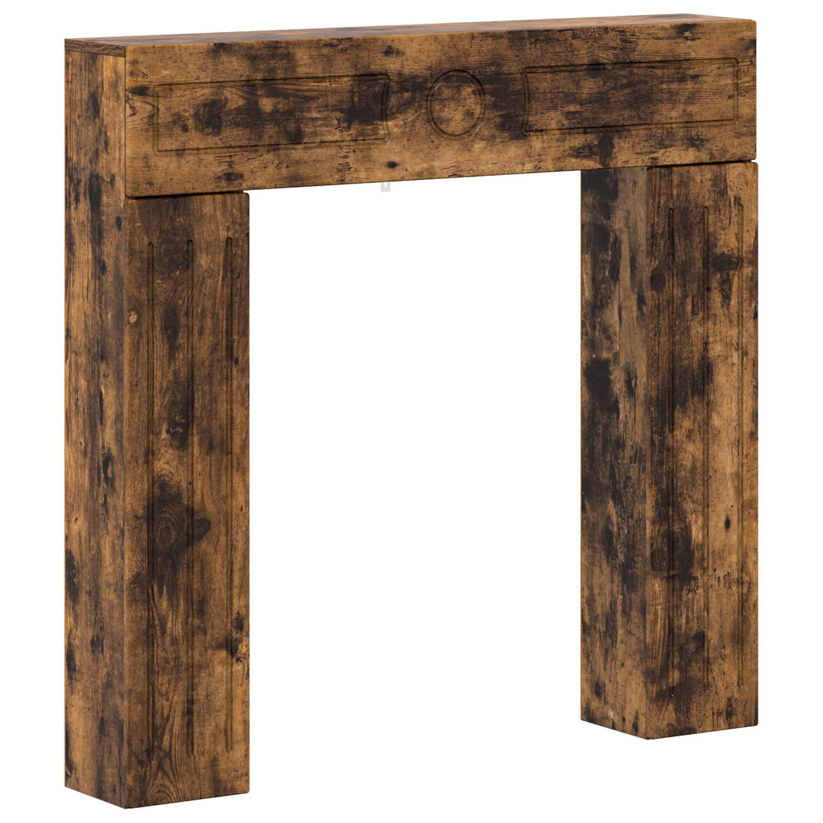 Haardomlijsting Gerookt eiken 102 x 18 x 100,5 cm Bewerkt hout