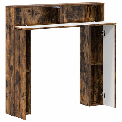 Haardomlijsting Gerookt eiken 102 x 18 x 100,5 cm Bewerkt hout