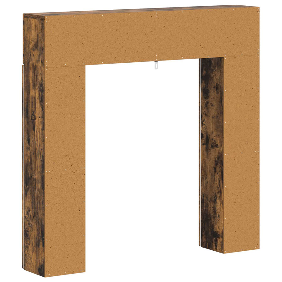 Haardomlijsting Gerookt eiken 102 x 18 x 100,5 cm Bewerkt hout