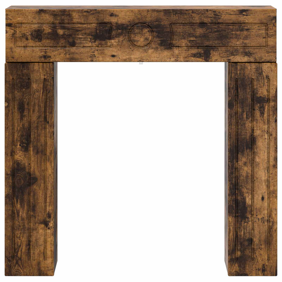Haardomlijsting Gerookt eiken 102 x 18 x 100,5 cm Bewerkt hout