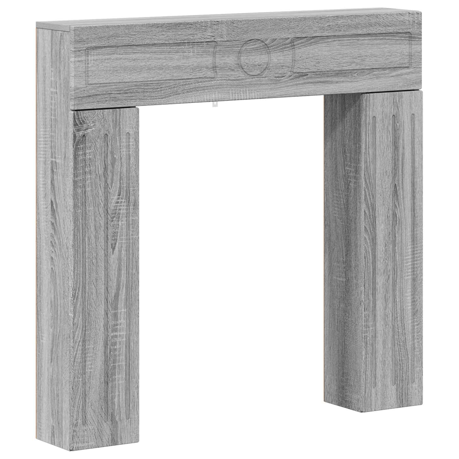 Haardomlijsting Grijs Sonoma 102 x 18 x 100,5 cm Bewerkt hout